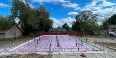 Site preparation and utility coordination by Camco Construction