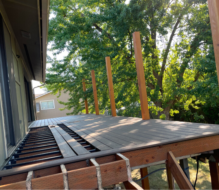 Multi-family deck project completed by Camco Construction