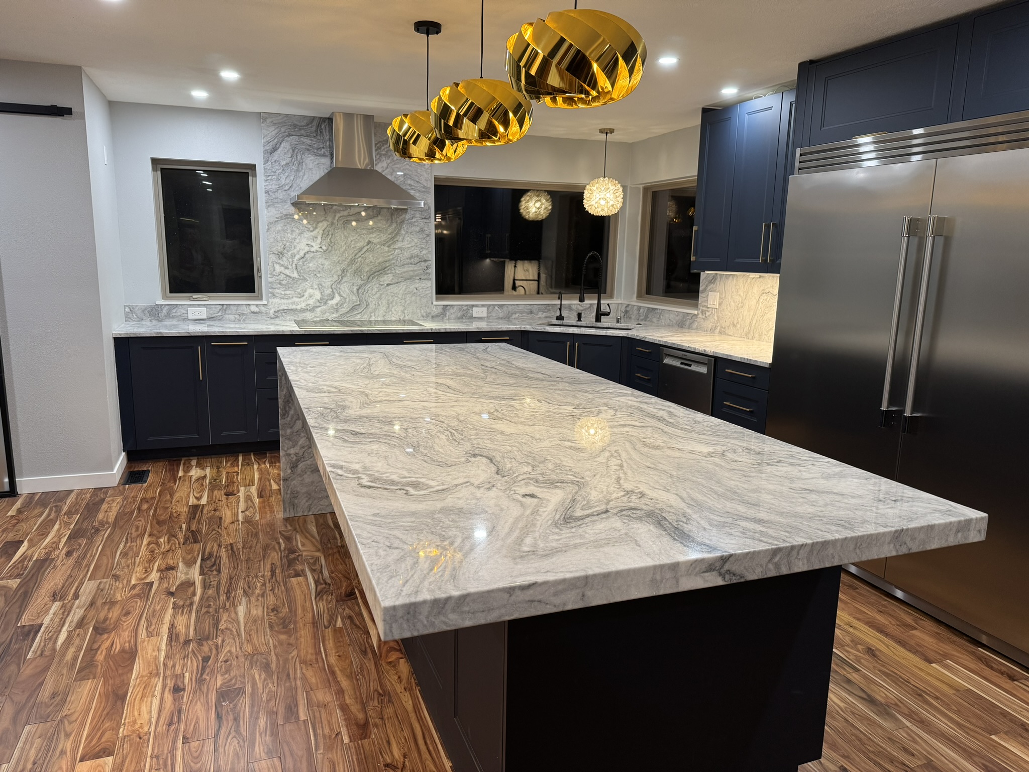 New kitchen countertops and tile backsplash by Camco Construction - Spokane WA